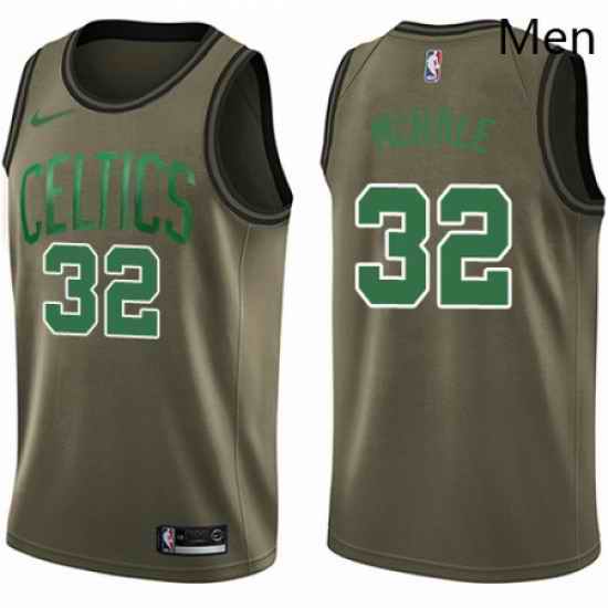 Mens Nike Boston Celtics 32 Kevin Mchale Swingman Green Salute to Service NBA Jersey
